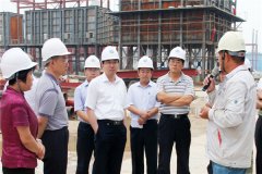 区委常委、副区长陈卫奎一行现场督查集团公司重点工程项目