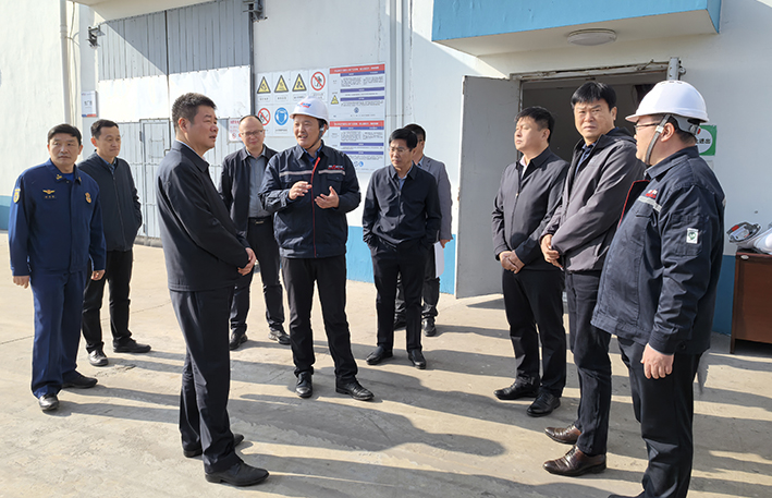 东营区委书记赵明印莅临海欣热力督导调研安全生产及冬季供暖工作