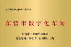 海欣热力水系统智能处理数字化车间成功获选东营市数字化车间