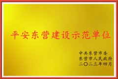 海欣港务荣获东营市“平安东营建设示范单位”称号