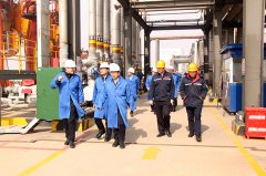 中国石化销售股份有限公司副总经理张刚一行到海欣港务集团参观调研