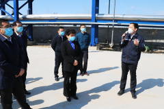 东营区委副书记、代区长燕雪英一行莅临海欣热力调研指导工作